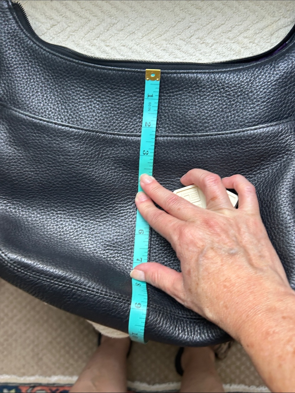 Brighton Black Leather Hobo Shoulder Bag with Braided Strap - Picture 12 of 12